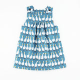 ducky pinafore dress pdf sewing pattern on white background