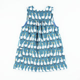 back of ducky pinafore dress pdf sewing pattern on white background