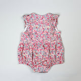 Ruffle Romper Back In Pink Liberty Of London Fabric