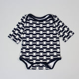 Navy Print Onesie Sewing Pattern