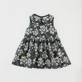 Black Floral Sleeveless Dress with Peter Pan Collar Sewing Pattern