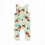 the back of the woodland romper sewing pattern