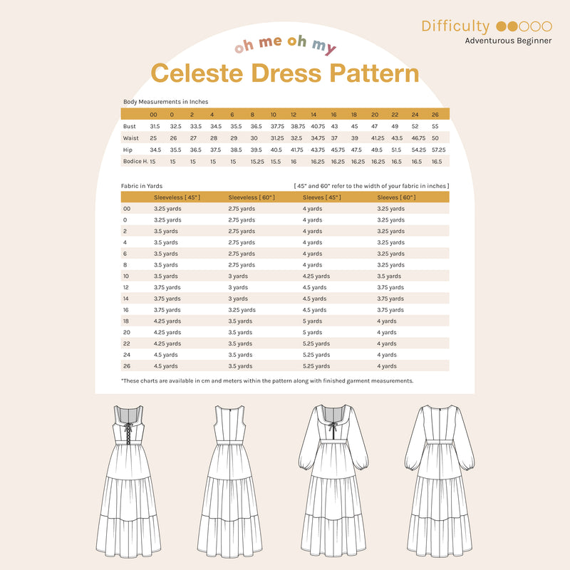 Celeste Dress Pattern Celeste Dress Pattern