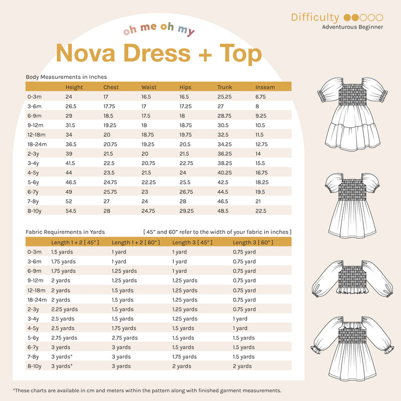 Nova Dress + Top Pattern