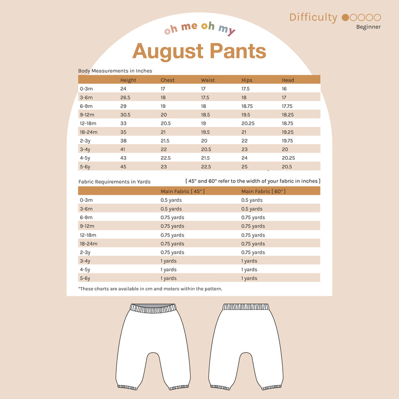 August Pants Pattern