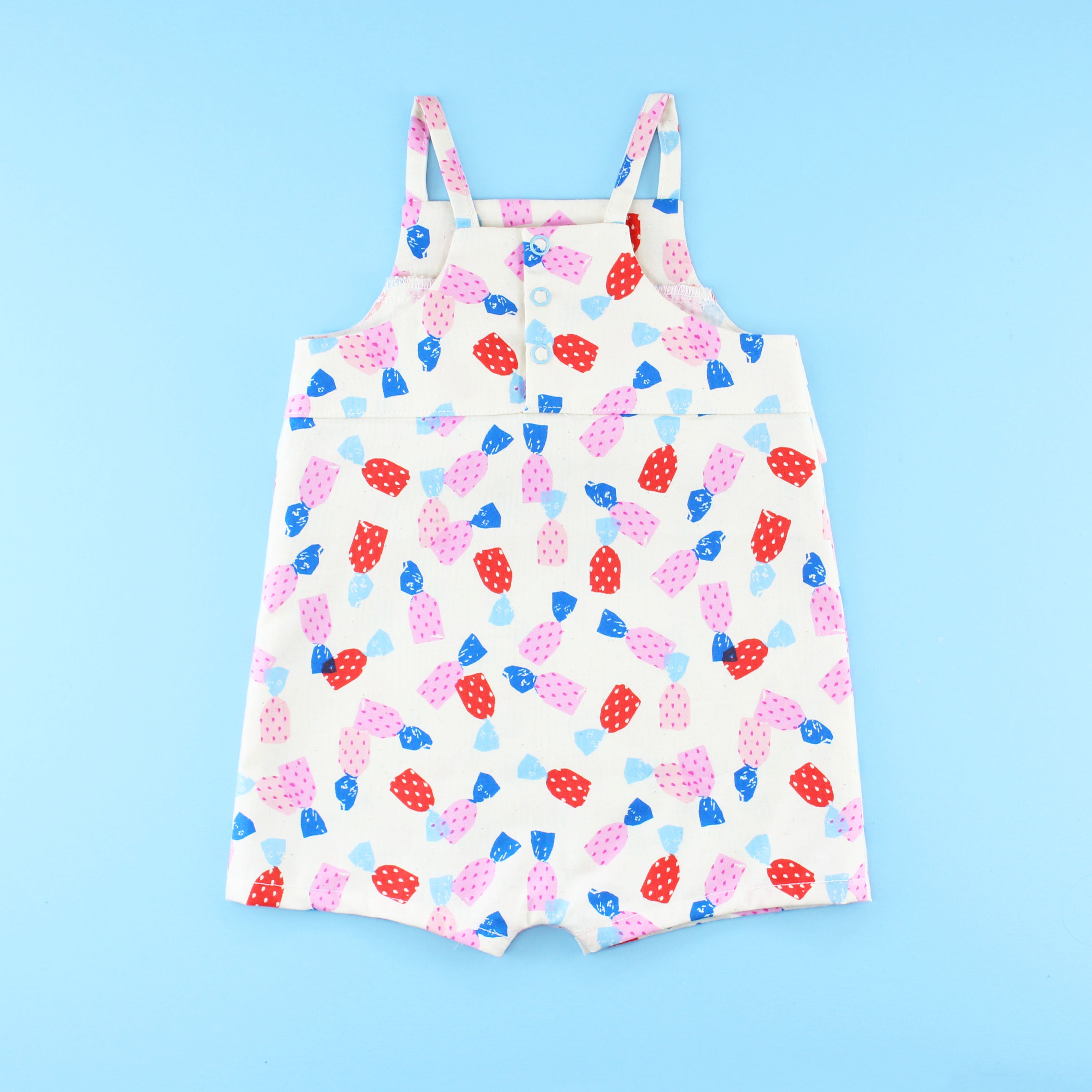 Poppy print romper main image 1