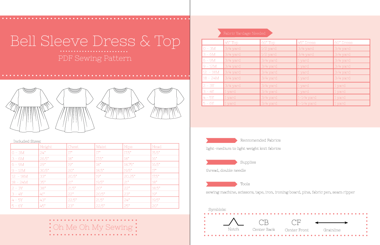 Belle Dress + Top Pattern – OhMeOhMySewing