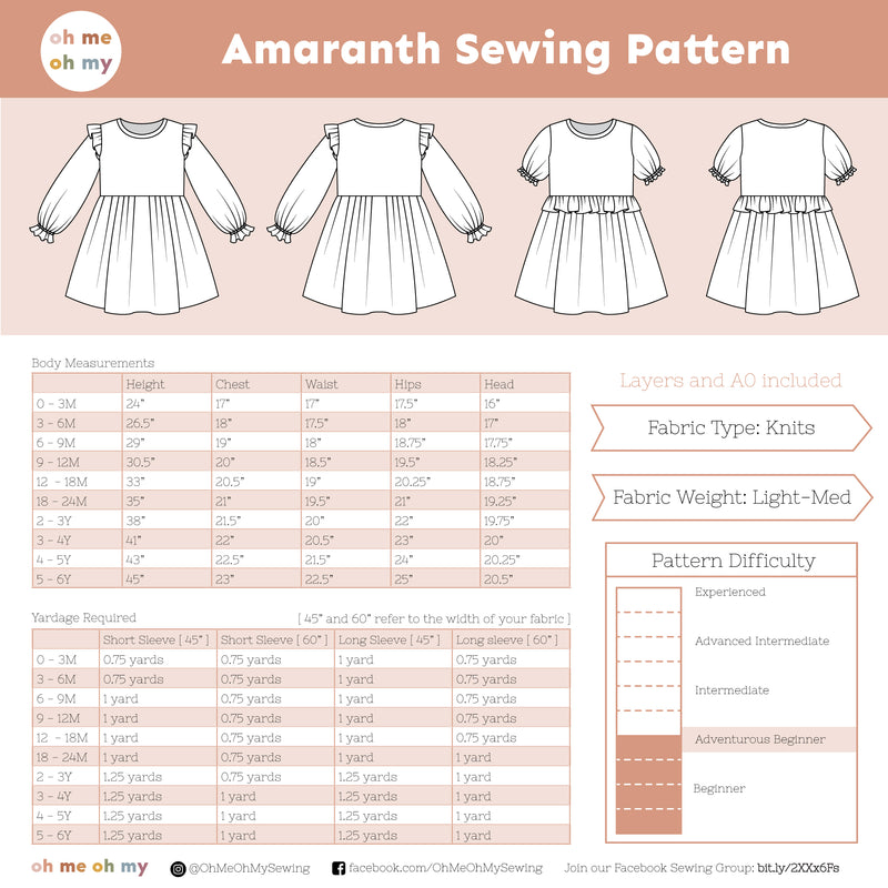 Amaranth Dress Pattern