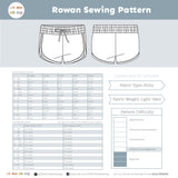 Rowan Shorts Pattern
