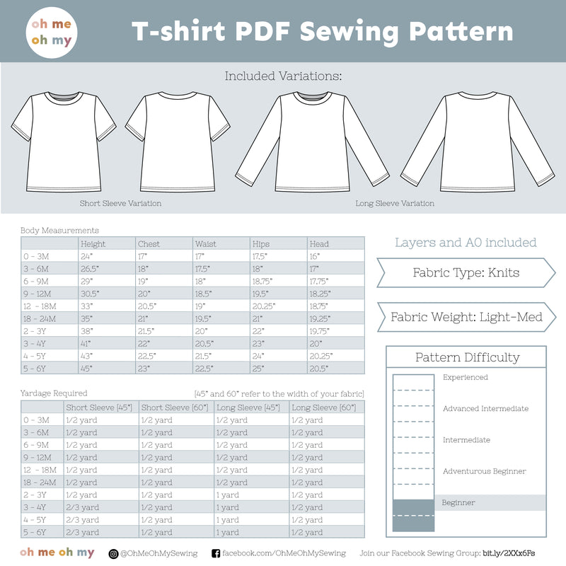 Finn T-Shirt Pattern