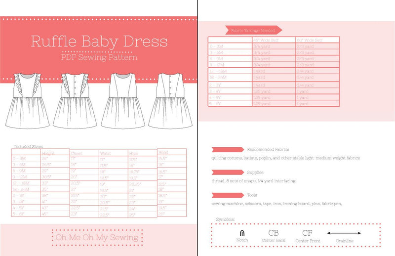 the ruffle dress pdf sewing pattern