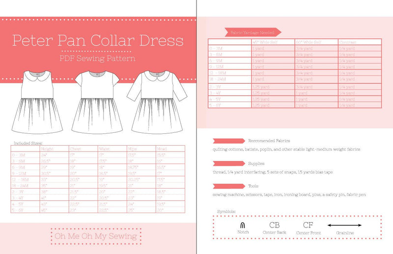 The Peter Pan Collar PDF Sewing Pattern