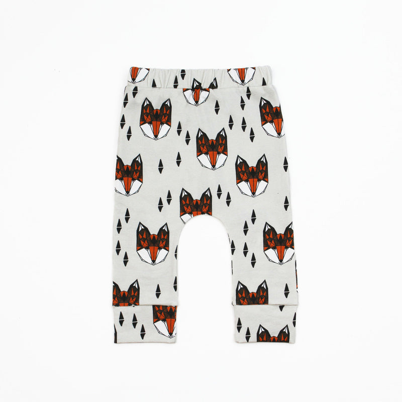 fox print baby legging pdf sewing pattern