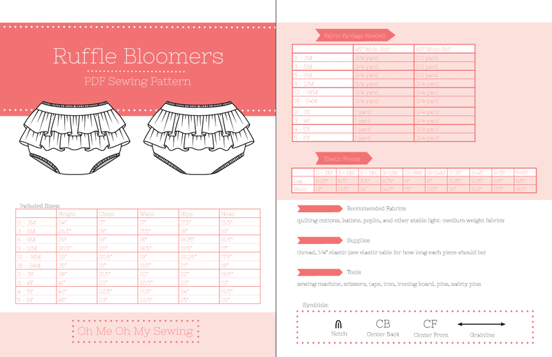 the ruffle bloomers sewing pattern